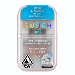 Boutique Switch V5 – AMNESIA (S) – GG4 (H) – NIGHTSHADE(I) – 2G Disposable U.S.