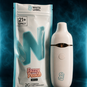 White Label Disposable THC-V+THC-P+CDT Live Resin Hybrid fuzzy peach 2g European